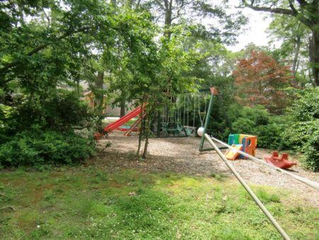 Vacation Rental Property - Bungalow - Orleans Mass., 9 Pond Road - Backyard Playset - slide, swings, play house